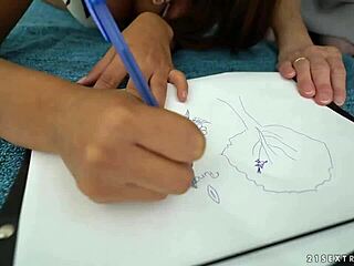 granny milly enjoys old young lesbian bonding