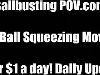 I slam you in the balls for punishment.