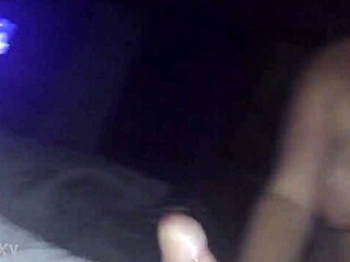 Watch the wife suck her husband's cock deep!