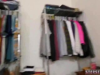 Teen teases boss with banana before wild blowjob fun! 🍌