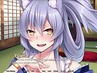 Tails and titties hotspring ep1 - getting washed by 4 catwomen