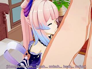 Genshin Impact adventure with Kokomi in 3D.