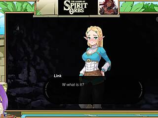 zelda princess with big tits gets orgasm in spirit orbs game