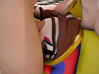 poor pomni fucked in two holes cum on her?