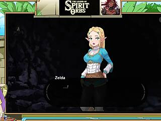 zelda princess with big tits gets orgasm in spirit orbs game