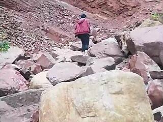 we took estefii, a hot whore, for a mountain hike and she blew us all