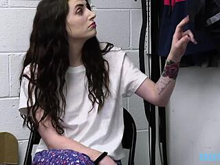 naughty teen 18+ thief aria carson gets her pussy fucked by cop mike mancini