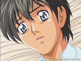 Anime teen's pussy toyed till soaking wet 🥵