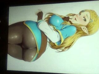 Anime cum tribute aan prinses Zelda