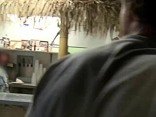 having her shaved pussy teased under table got her wild. blonde milf craves reverse cowgirl now!