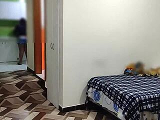 wife cleans while neighbor and i have fun