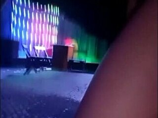 The crossdresser became the guy's slut at carnival and got fucked with cum on face