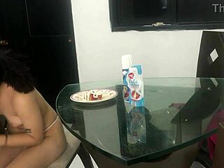 Strawberry and cream dick eating