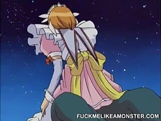 i watch this big titty anime babe getting fingered and licked by monster cock