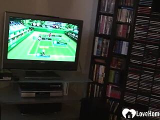 why does the hot brunette wear socks while teasing her pussy?