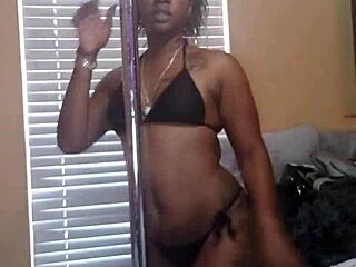 Naejae's Ebony Ass Twerking On Pole