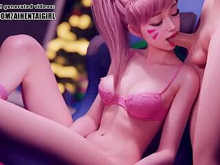 overwatch dva cosplay blowjob uncensored hentai ai generated 🔥