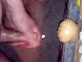 Watch that small cock cum all over?