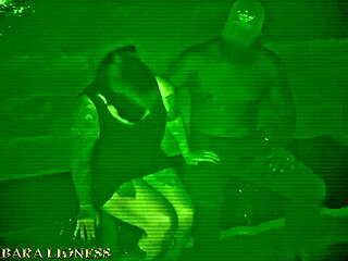 Cuckold films prostitute in dark room gangbang with big black cocks.