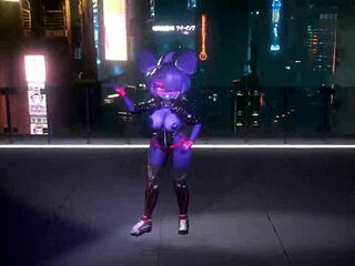 Bonnie from fnf dances in kpop queencard style