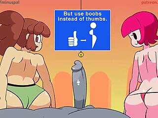 Genç 18+ Hentai Kız Büyük Göğüsleri Yalıyor Sakso Orgazma Kadar?