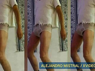 Alejandro Mistral Dances In Underwear Boldly