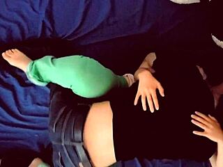 Young Couple’s Intense Sex Filmed from Top View