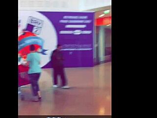 On my second day in Paris, I flash my big black cock to these sluts.