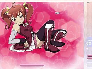 I watch Kurusu Kanako strip in Arkanoid gameplay.