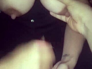 Tit Massage With Handjob Until Cumshot On Wife