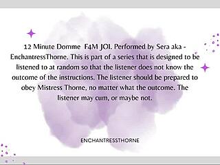 Femdom JOI denial for you, part 1 of 12.