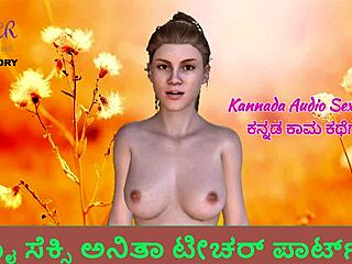 Kannada audio tale - steamy encounter with teacher Anita. Part 2 unfolds now.