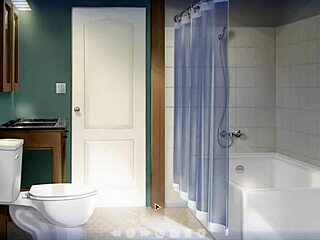 Stepsister gives blowjob and swallows all cum