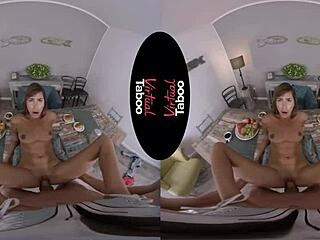 Brunette Gives Blowjob And Handjob For Healthy Breakfast