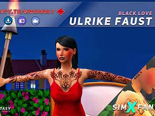 Blacklove Ulrikefaust v černém dobrodružství Sims 4
