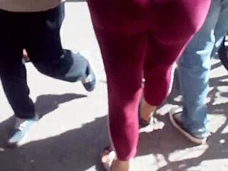 Street milfs showing off their curves.