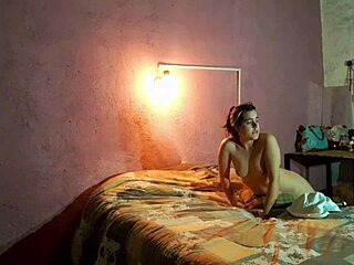 Spanish woman masturbates at home.