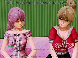 playing harem hotel 62, an anime game where you manage a hotel with harem elements