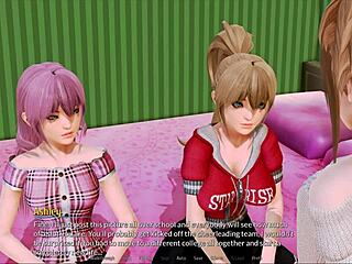 playing harem hotel 62, an anime game where you manage a hotel with harem elements