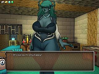 Milf Cookies Parody In Hornycraft Game With Big Tits And Ass.