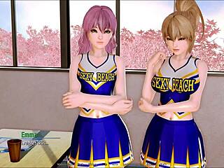 playing harem hotel 62, an anime game where you manage a hotel with harem elements