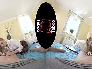 Blonde With Big Tits Performs Blowjob And Handjob In Virtual Taboo