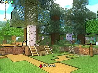 Milf Cookies Parody In Hornycraft Game With Big Tits And Ass.