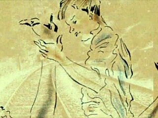 vintage erotic drawings in classic retro style