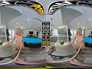 Why play billiards with Latin MILF Caitlin Bell in virtual porn? Show me those big tits!