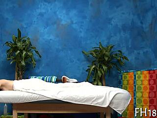 chatting in the massage room