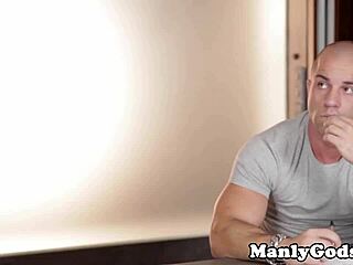 Muscular gay hunks engage in fucking and masturbation sessions