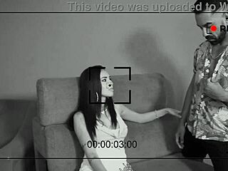 Behind the scenes of porn with brunette slut