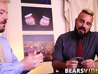 Chubby hairy bear Luis Vega pounded by hunky John