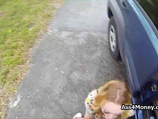 Perky Blonde Amateur Gets Paid For Blowjob In Outdoor Pov 😏